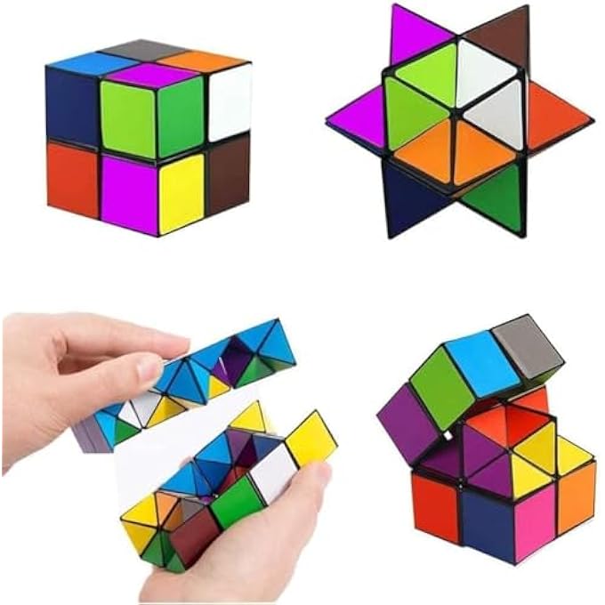 MAGIC STAR CUBE, INTERACTIVE 3D GEOMETRIC PUZZLE TOY, INFINITY CUBE FOR STRESS REDUCTION AND HAND EXERCISE, GREAT GIFT FOR TEENS AND PUZZLE LOVERS - Image 3
